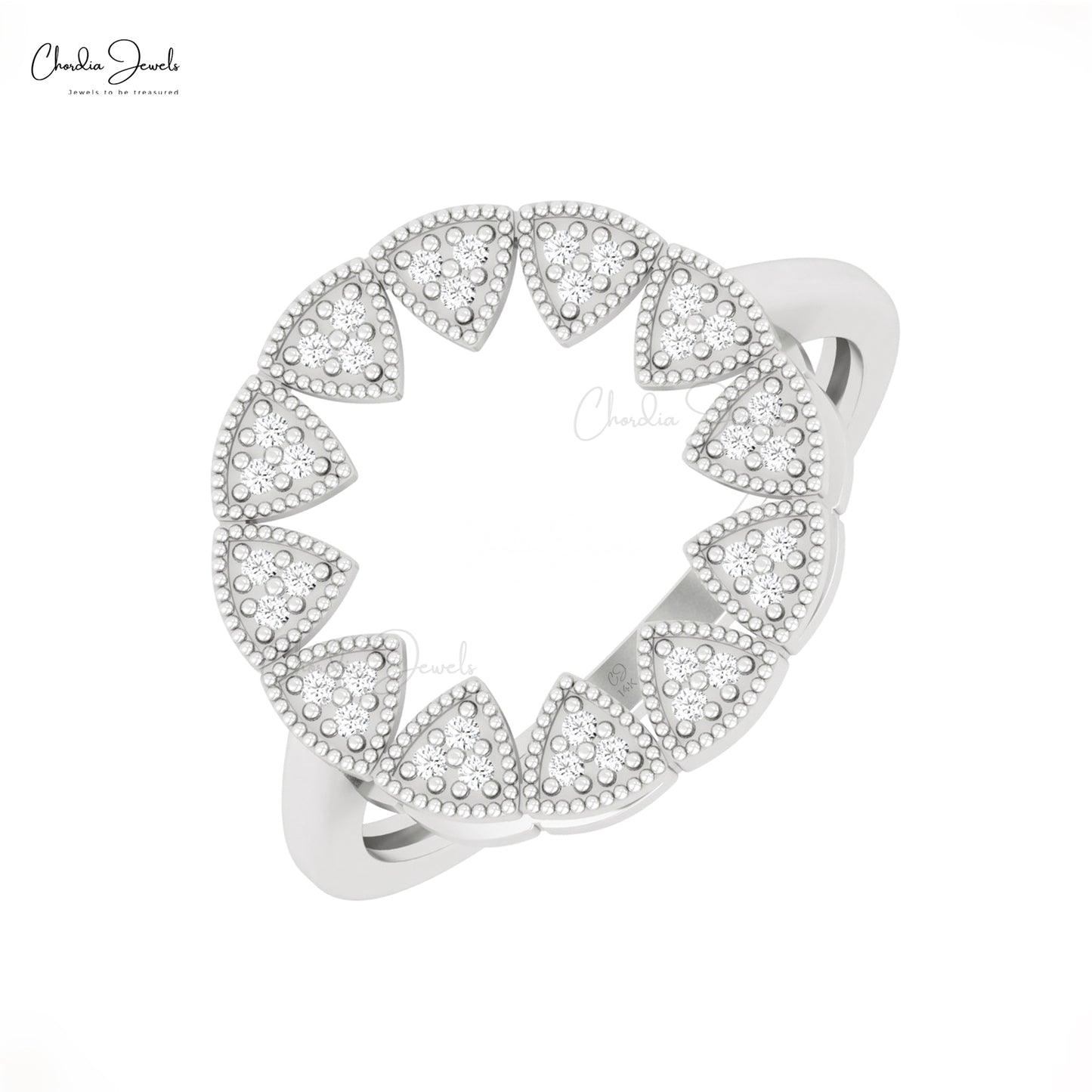 Diamond Cluster Ring
