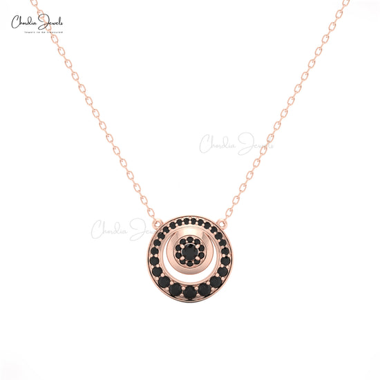 black diamond cluster necklace