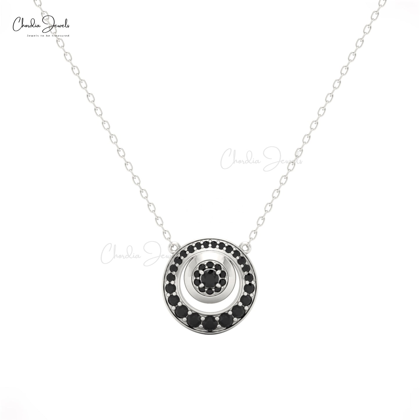 Genuine Black Diamond Necklace