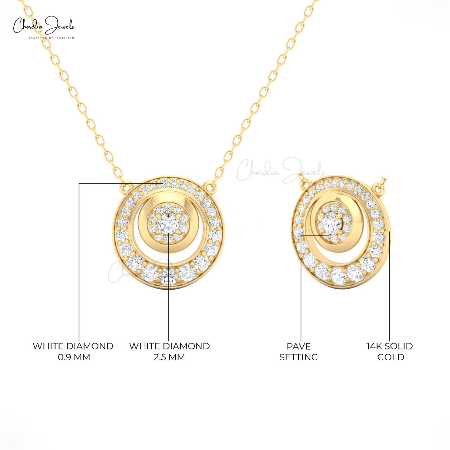 Bu Real Diamond Karma Necklace