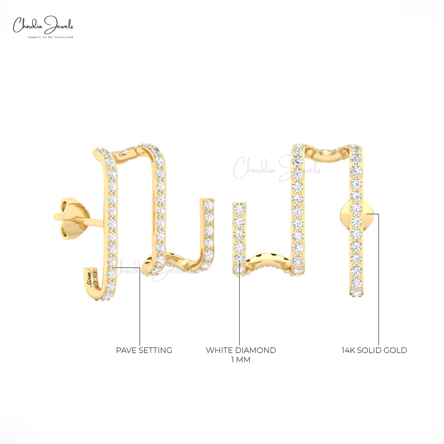 Musical Design Stud earrings