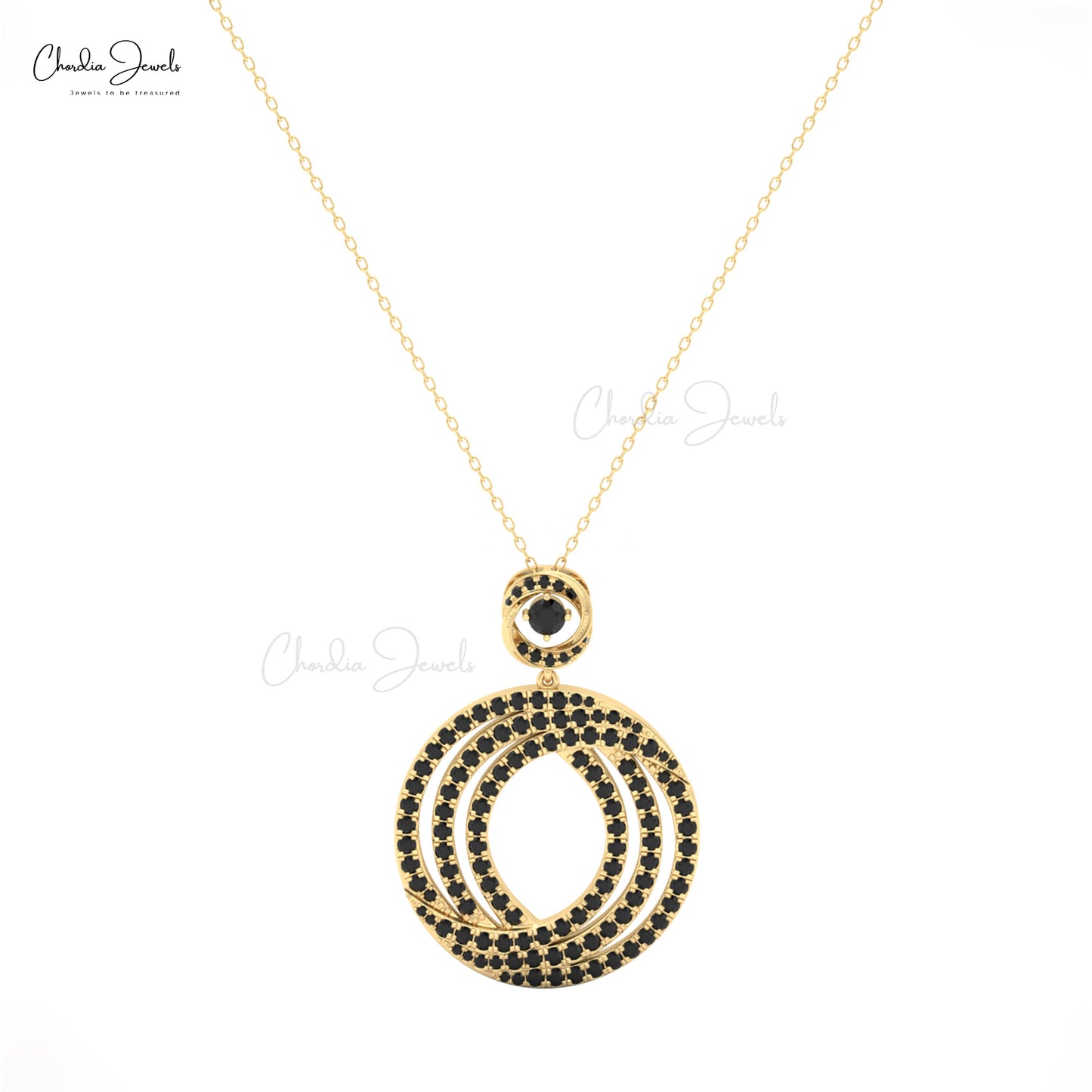 Open Inter Circles Necklace