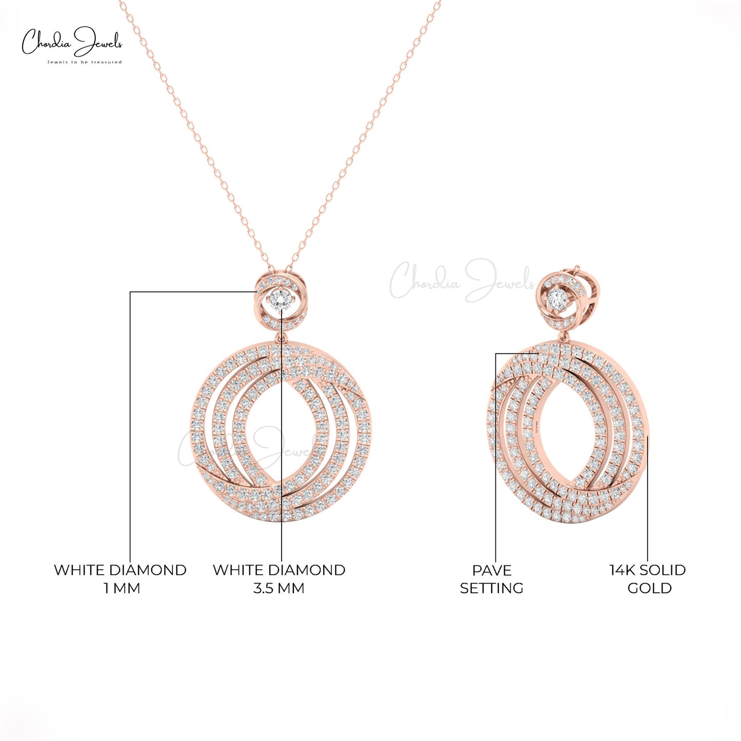 14k Pure Gold Fine Jewelry For Gift