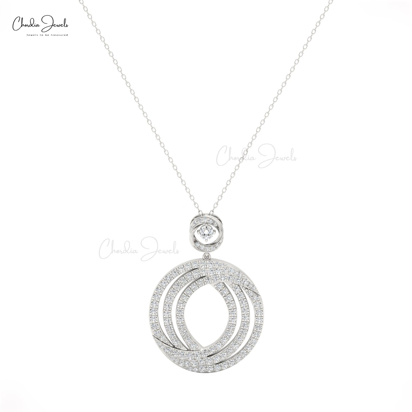 Real Diamond Dangle Pendant