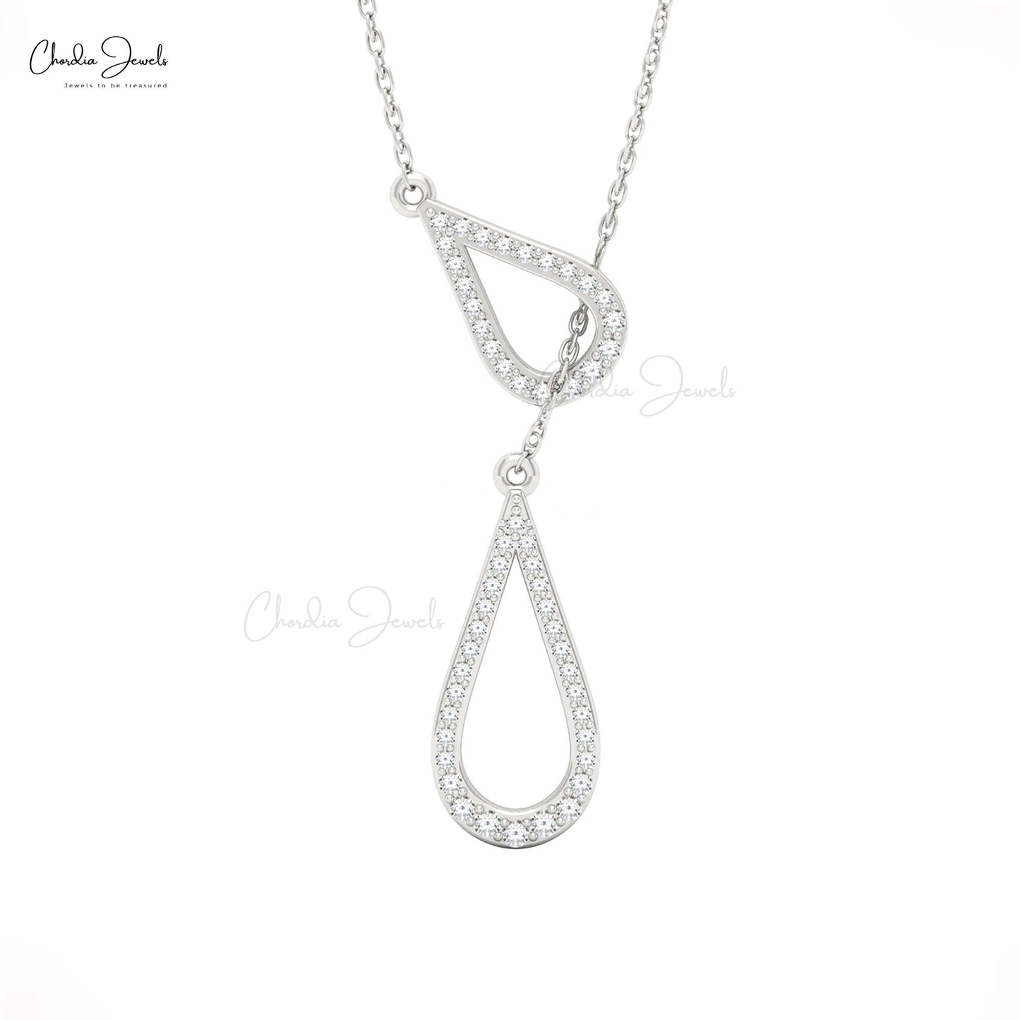 Y Drop Diamond Necklace