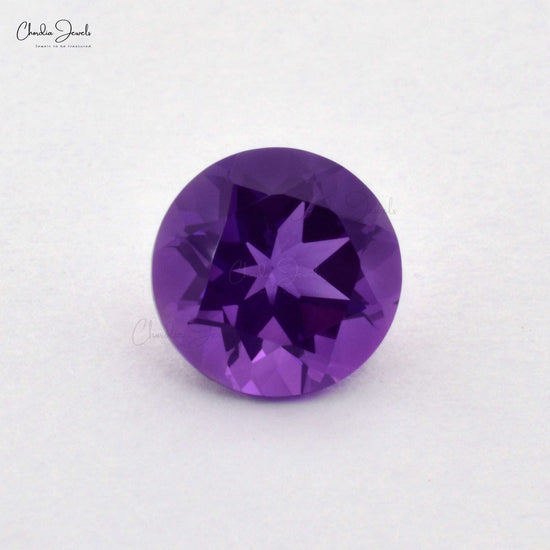 Round Cut Amethyst Loose Gemstone