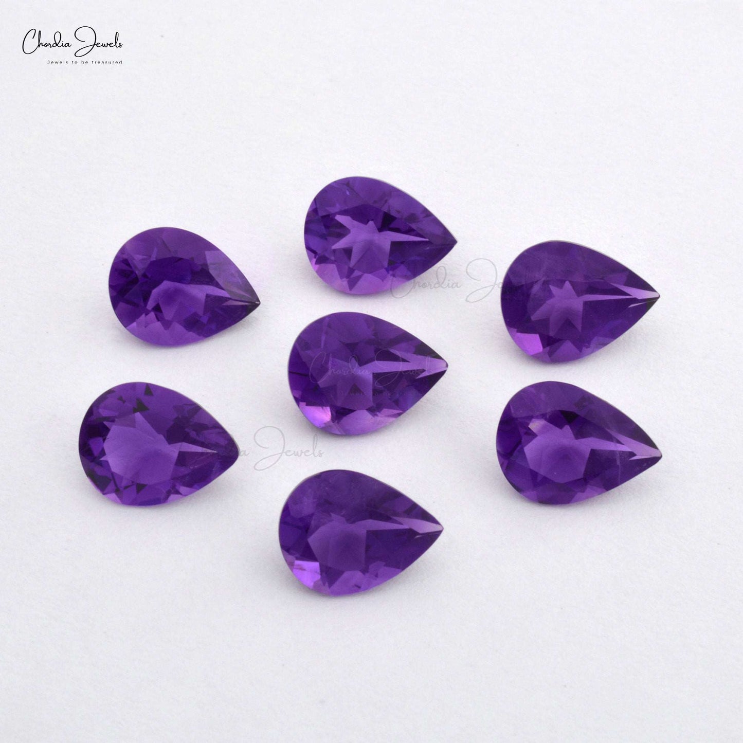 Pear Cut Amethyst Loose gemstone