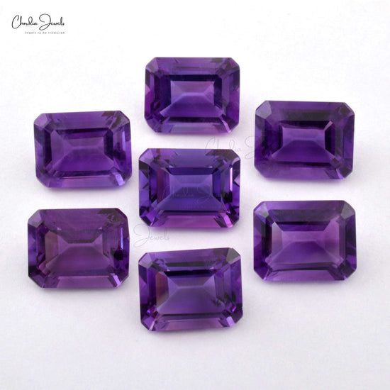 Octagon-Cut Amethyst Loose Gemstone