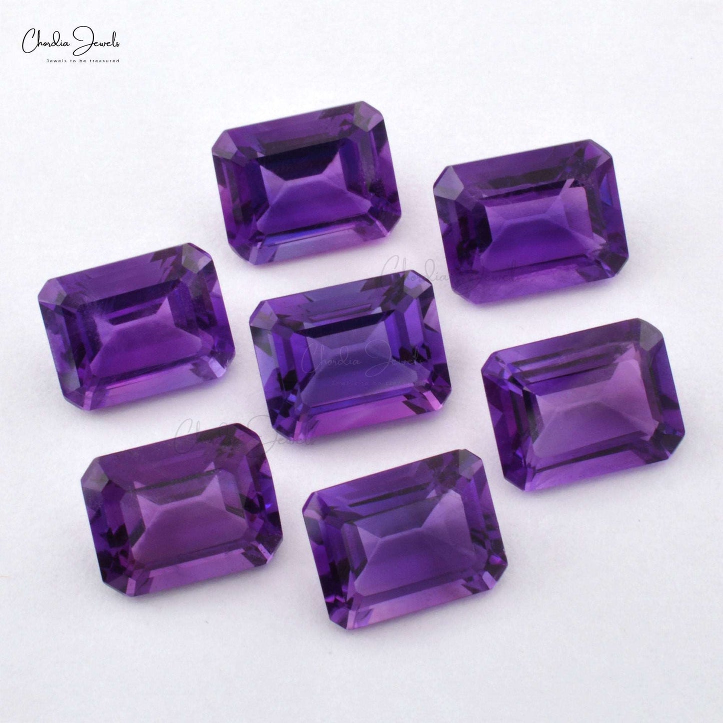 Octagon-Cut Amethyst Loose Gemstone