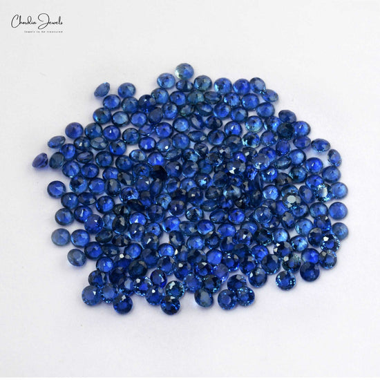 AAA Quality Natural Blue Sapphire Round Cut Faceted Loose Gemstone