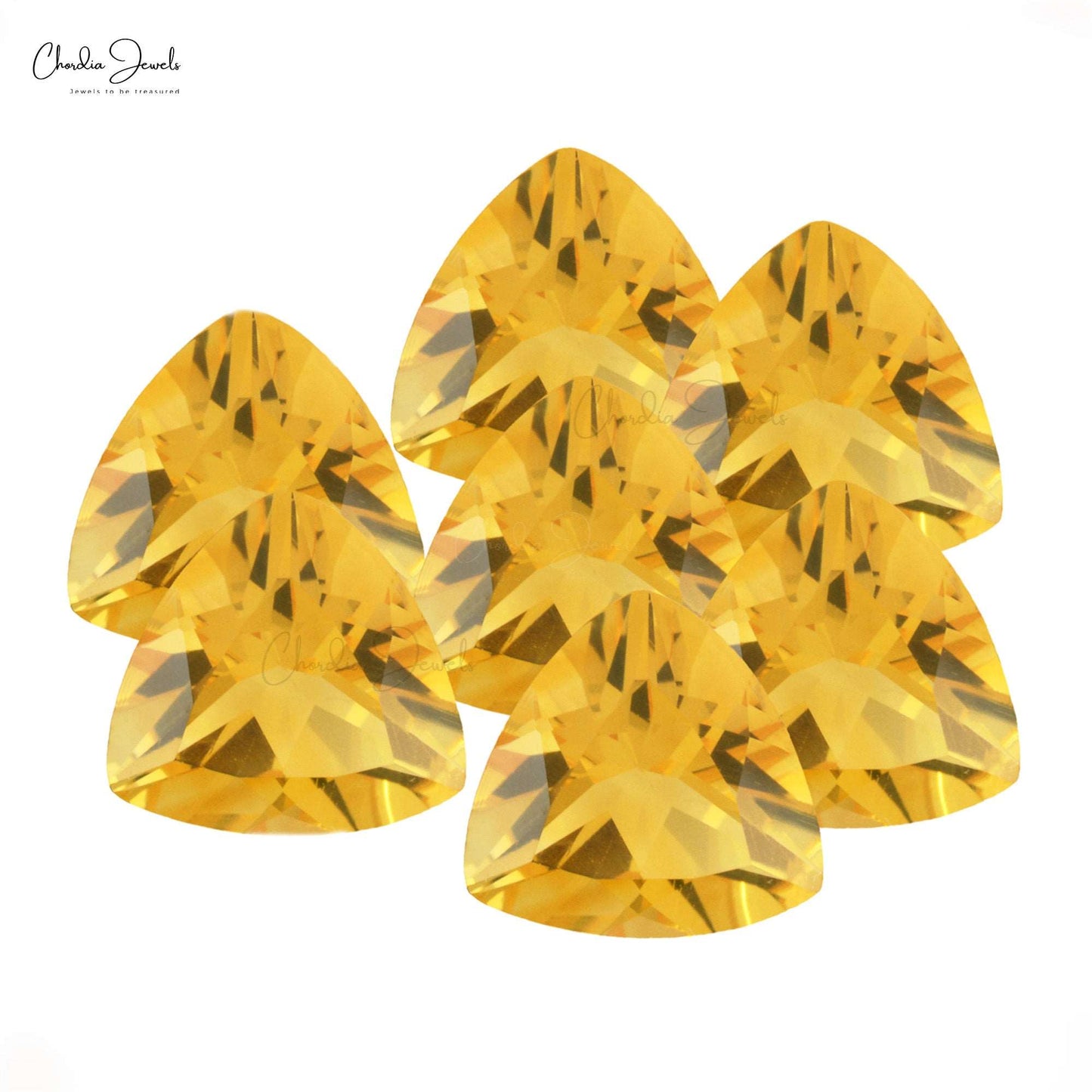 13MM Trillion Cut Citrine Loose Gemstone Wholesale Supplier, 1 Piece