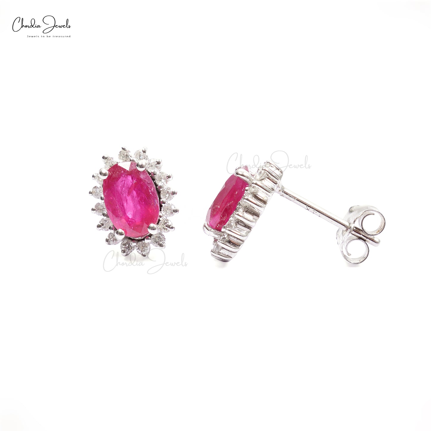 14k Gold Ruby Earrings