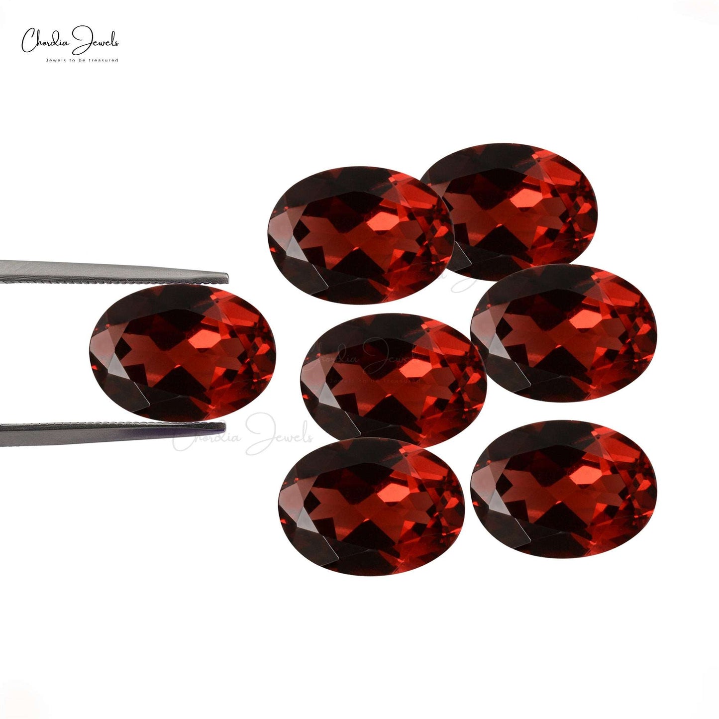 12x10mm Oval Cut Red Garnet Loose Gemstone Wholesale Price, 1 Piece