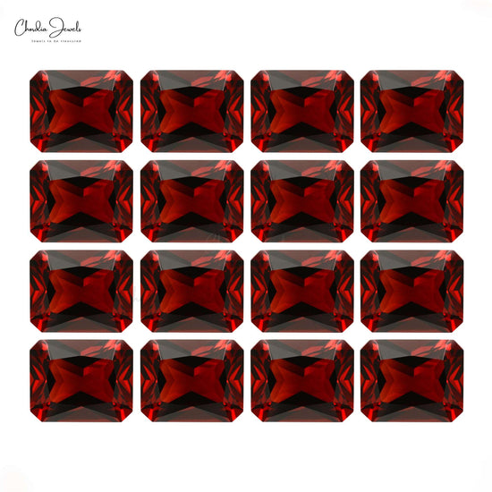 11X9MM Octagon Cut Faceted Garnet Loose Semi Precious Gemstone, 1 Piece