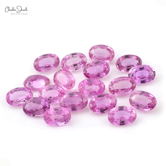 1 Carat Hot Pink Sapphire Top Quality Loose Gemstone 7x5mm, 1 Piece - Chordia Jewels