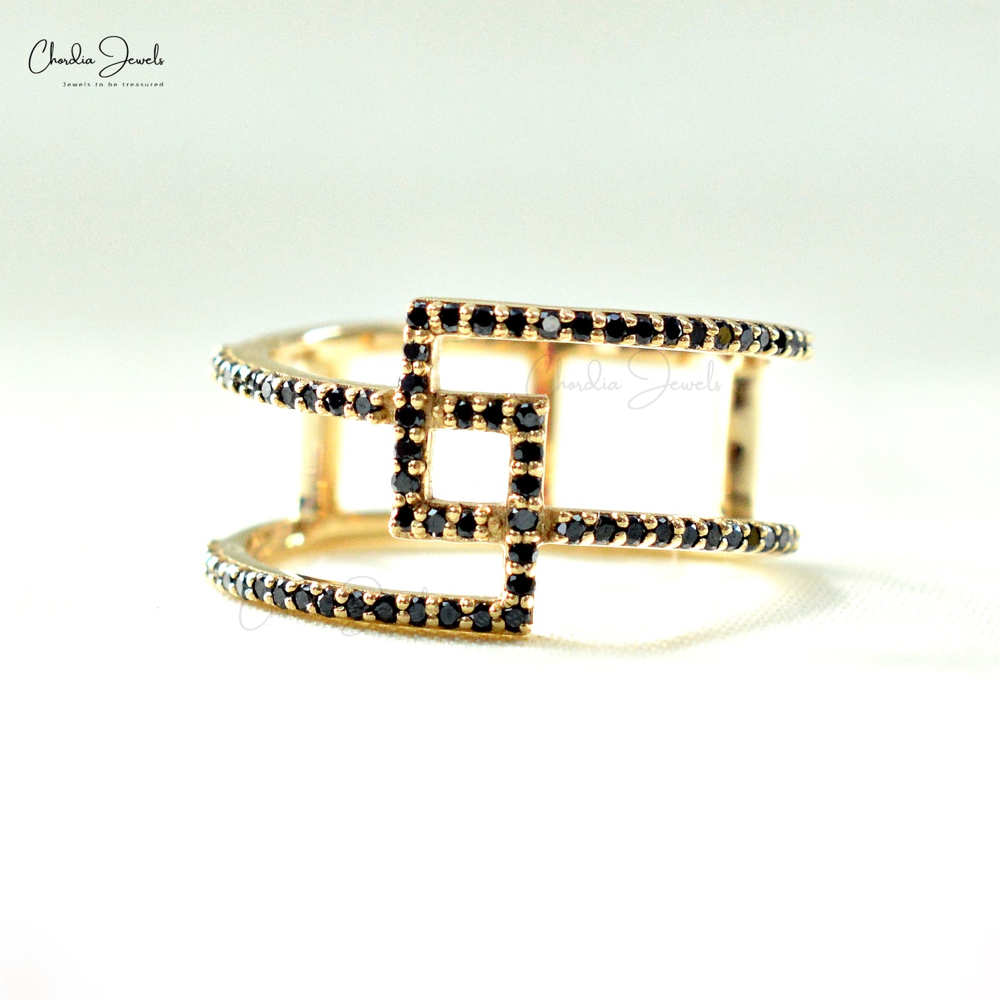 black diamond ring