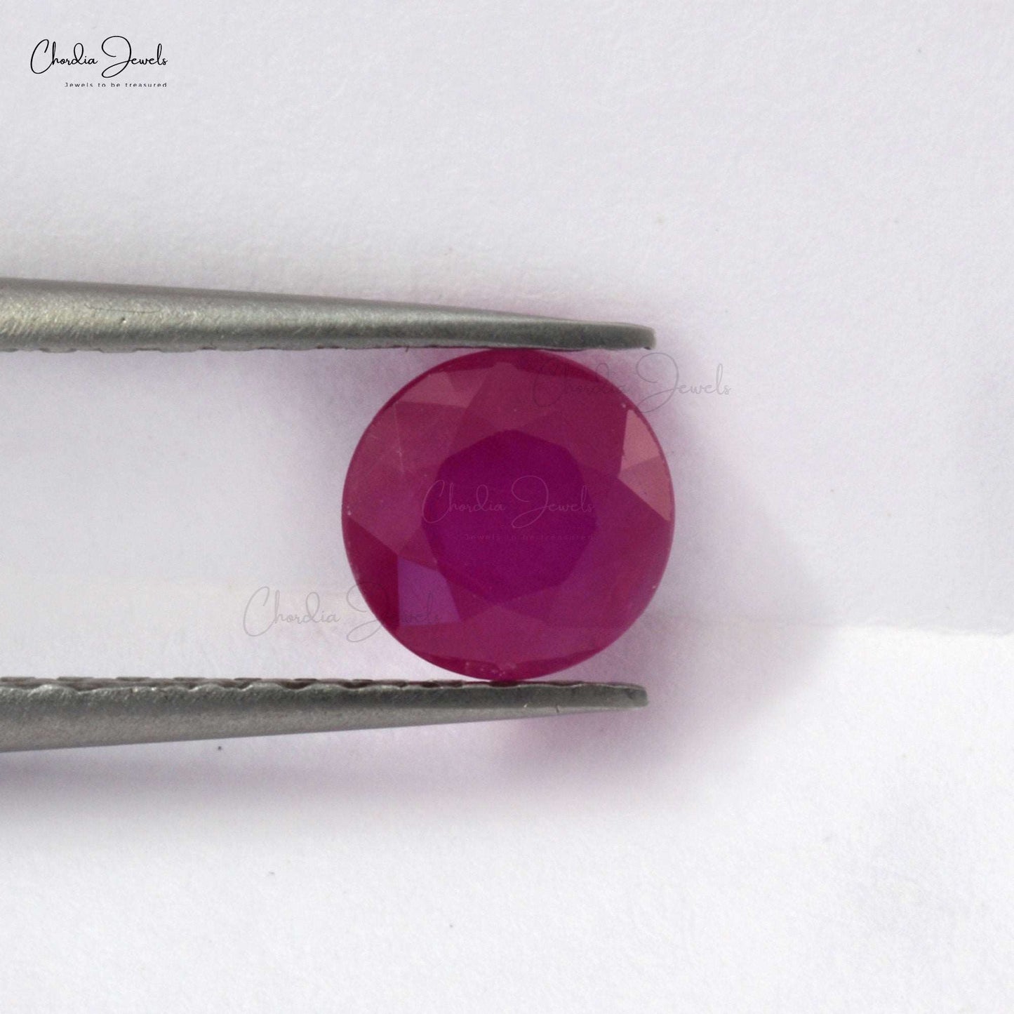 1/2 Carats Fine Quality Gemstone Ruby Round 5 mm, 1 Piece