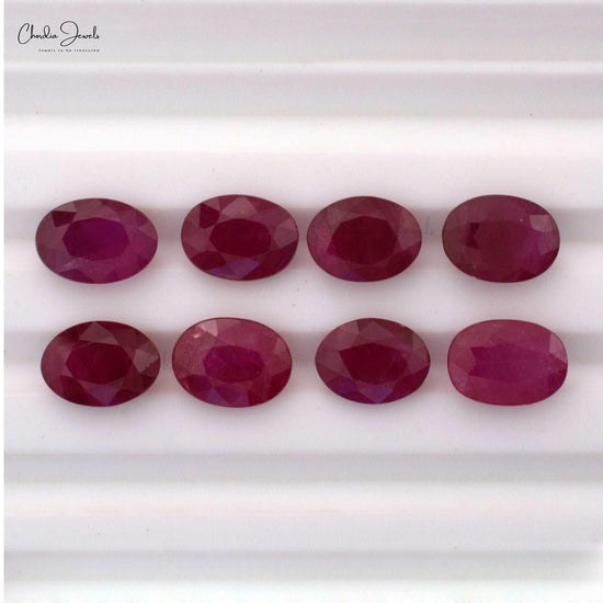 1 Carat Red Ruby Oval Cut For Men's Ring 1 Piece - Chordia Jewels