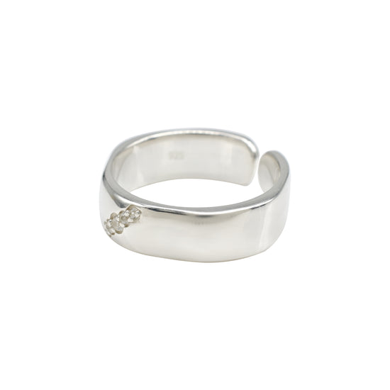 Brilliant Cut Pave Set Ring In 925 Sterling Silver Cubic Zircon Minimalist Rings
