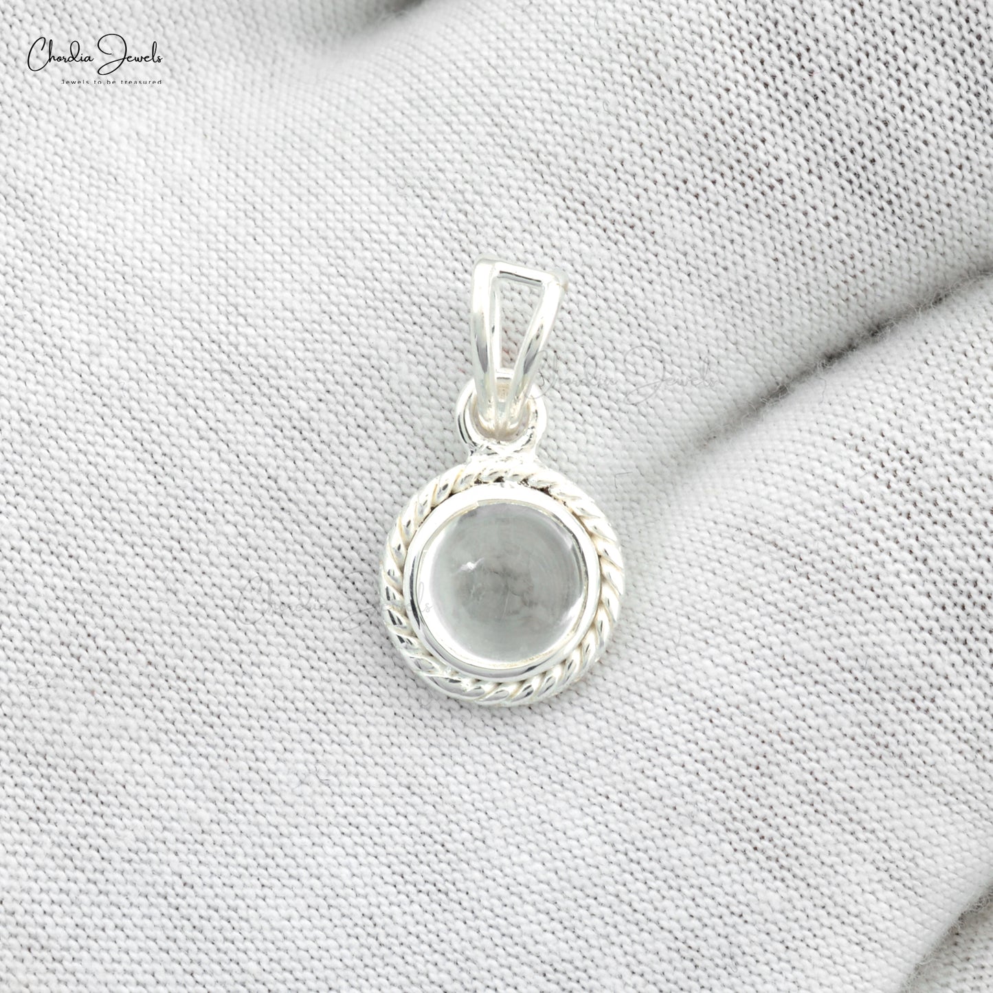 Genuine White Topaz Gemstone Pendant 925 Sterling Silver Pendant Necklace For Women Handmade Gemstone Jewelry At Discount Price