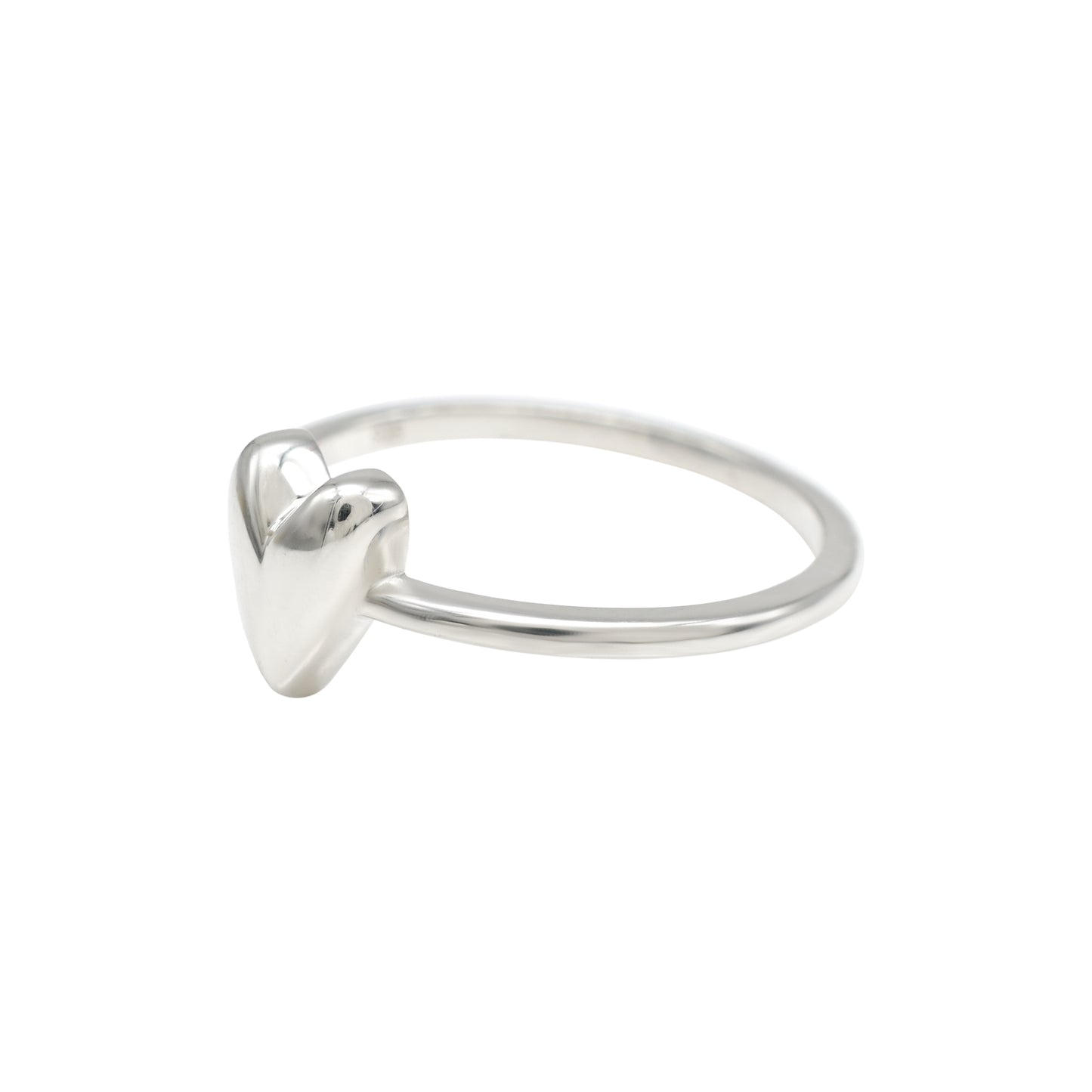 Heart Shape High Polished 925 Sterling Silver Handmade Proposal Ring For Her