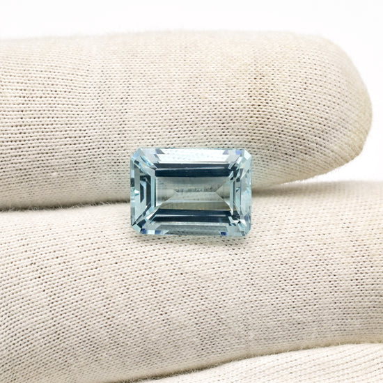Octagon blue aquamarine loose gemstone – Chordia Jewels