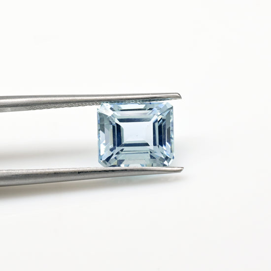 Natural Loose Gemstone Aquamarine 9x6 Octagon Cut  Certified Stone for Jewelry, 1 Piece