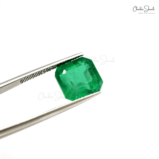 10.70x10.50x8 mm Precious Emerald Square Octagon Cut Gemstone, 6.57 Ct