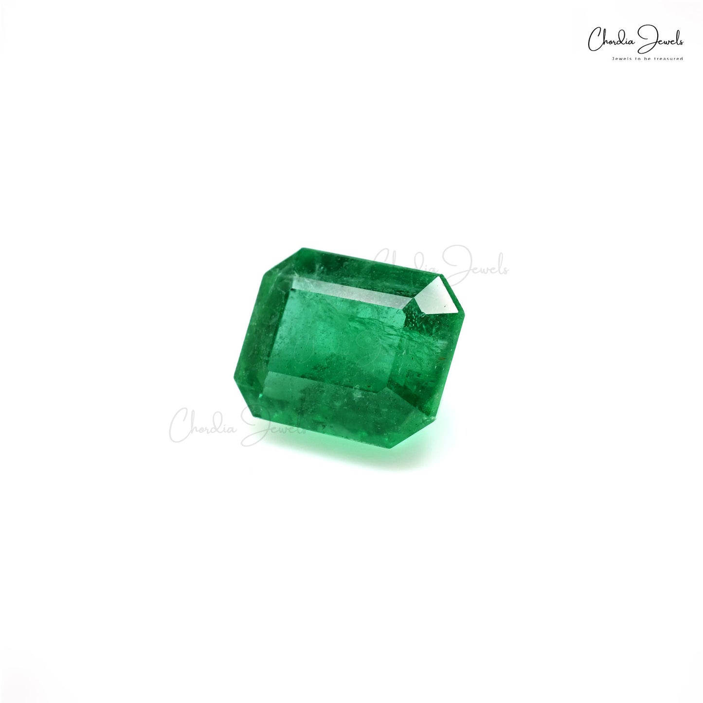 Fine octagon cut emerald gemstone – Chordia Jewels