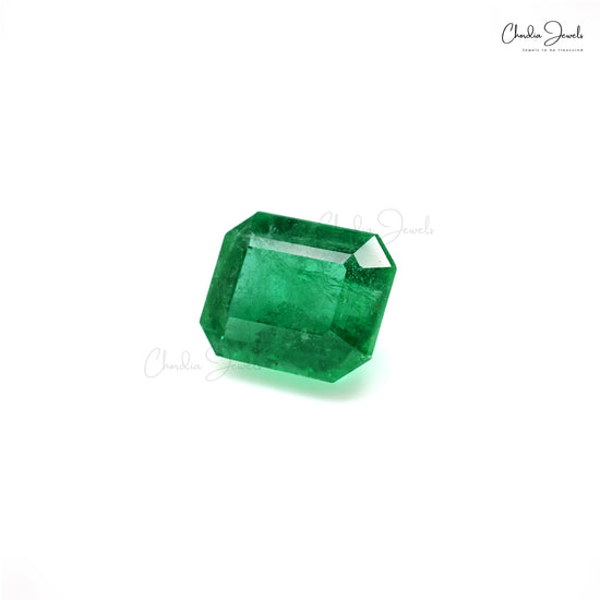 Fine octagon cut emerald gemstone – Chordia Jewels
