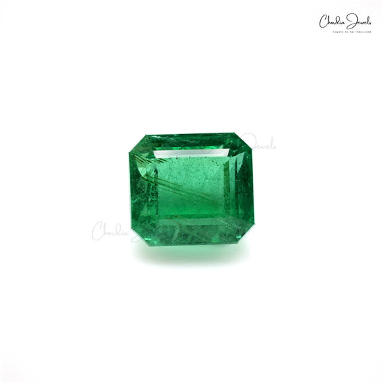 12.80x11.50x8.50 mm Natural Square Octagon Cut Emerald Gemstone at Discount Price, 1 Piece