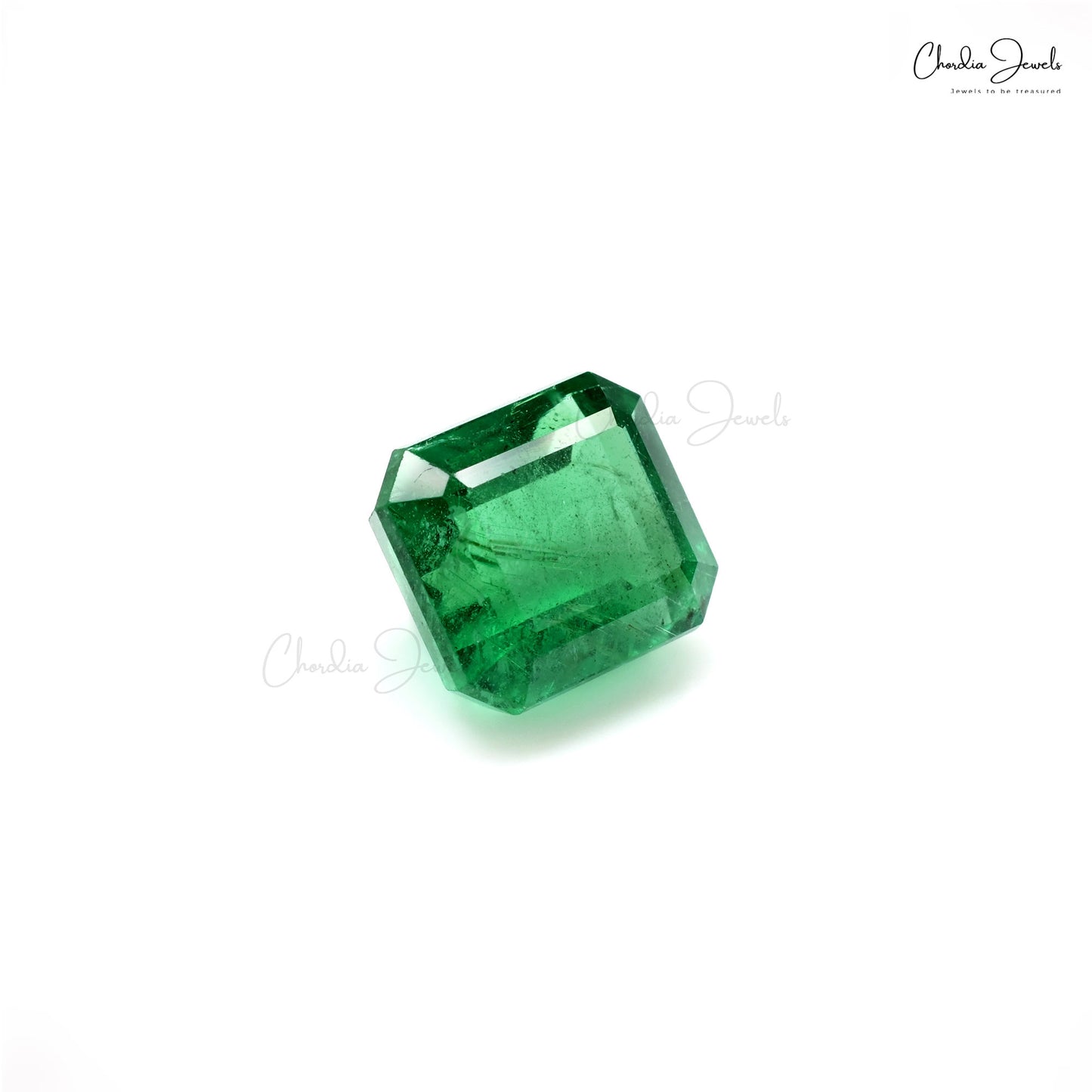 12.80x11.50x8.50 mm Natural Square Octagon Cut Emerald Gemstone at Discount Price, 1 Piece