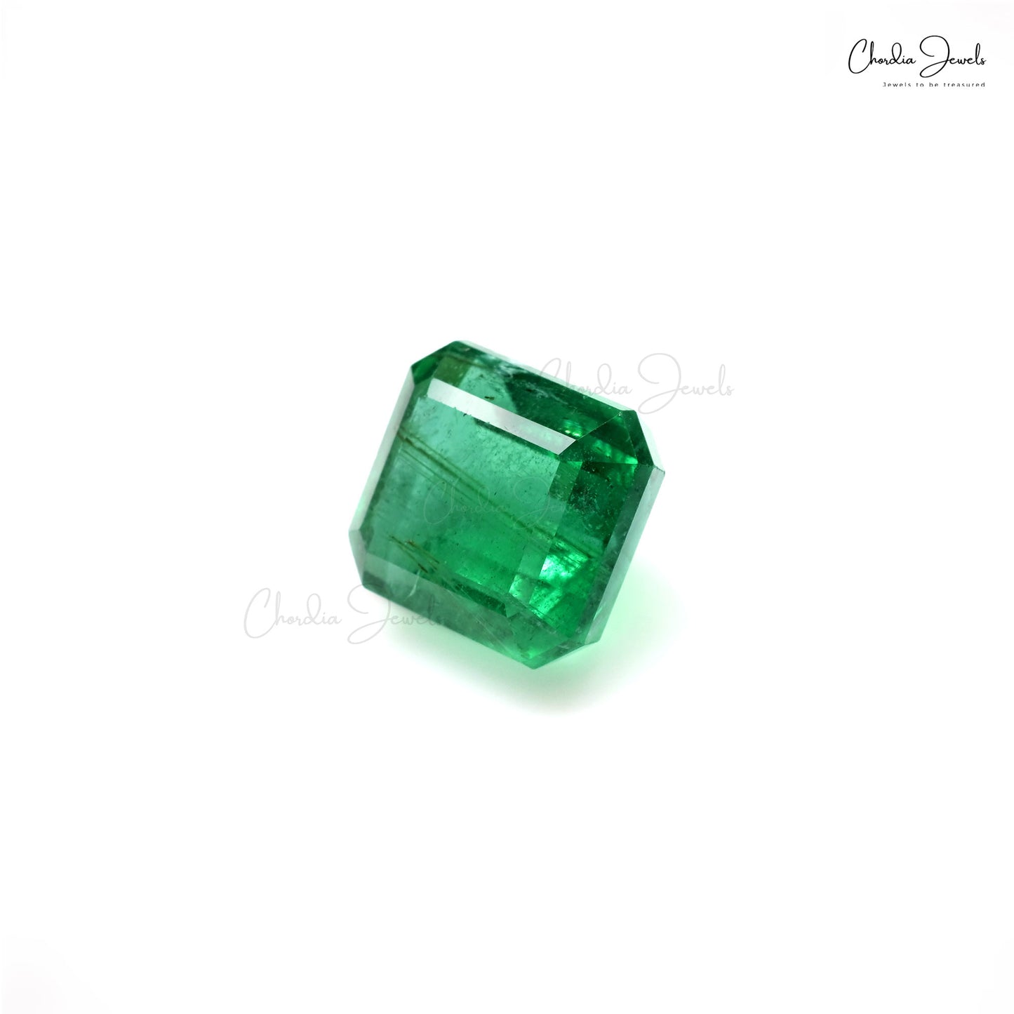 12.80x11.50x8.50 mm Natural Square Octagon Cut Emerald Gemstone at Discount Price, 1 Piece