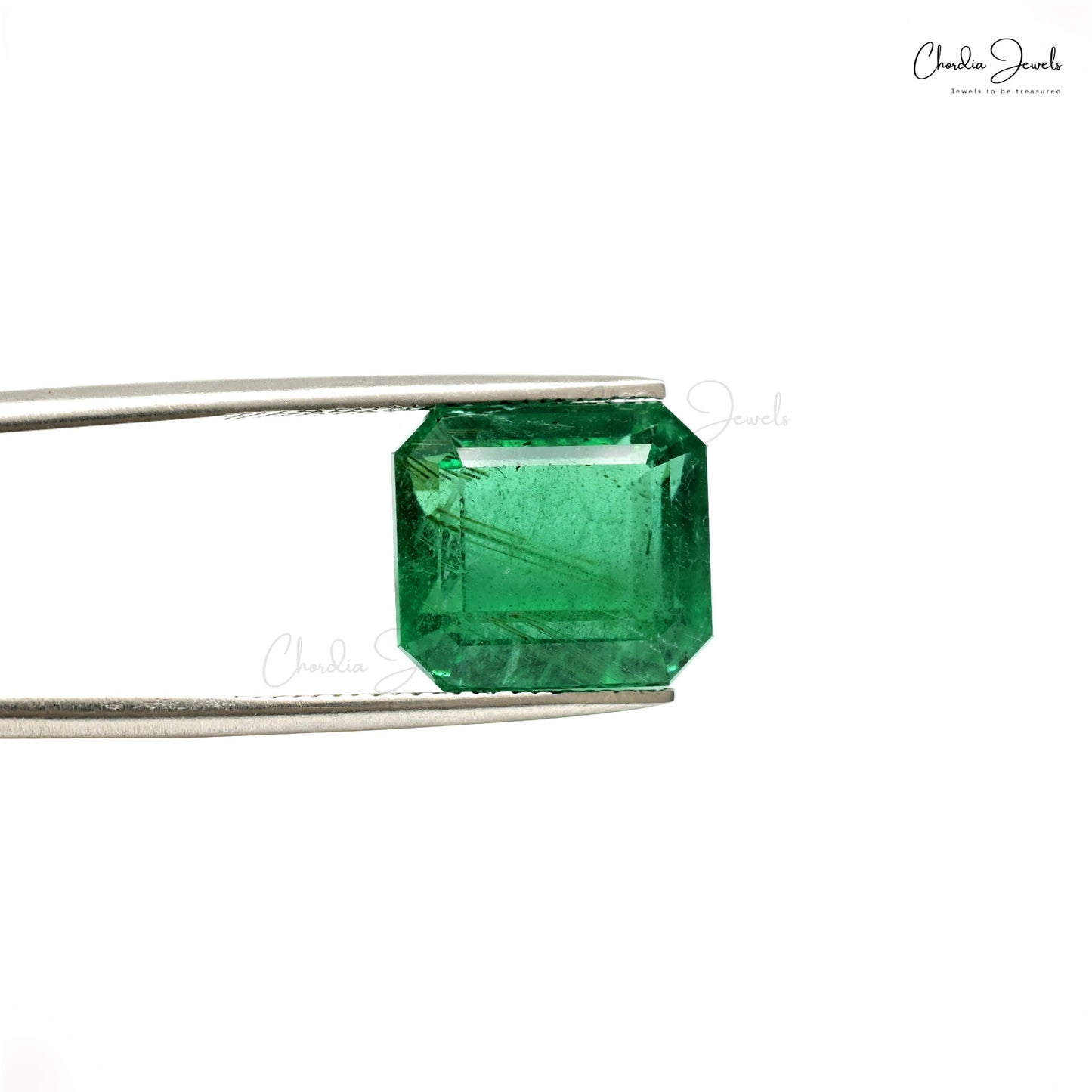 12.80x11.50x8.50 mm Natural Square Octagon Cut Emerald Gemstone at Discount Price, 1 Piece