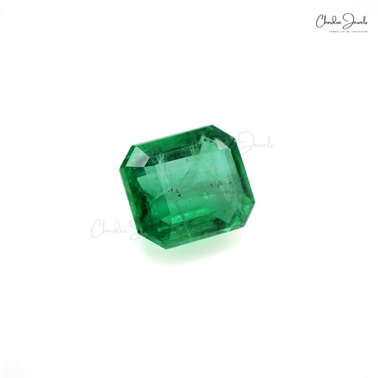 Octagon cut emerald loose gemstone – Chordia Jewels