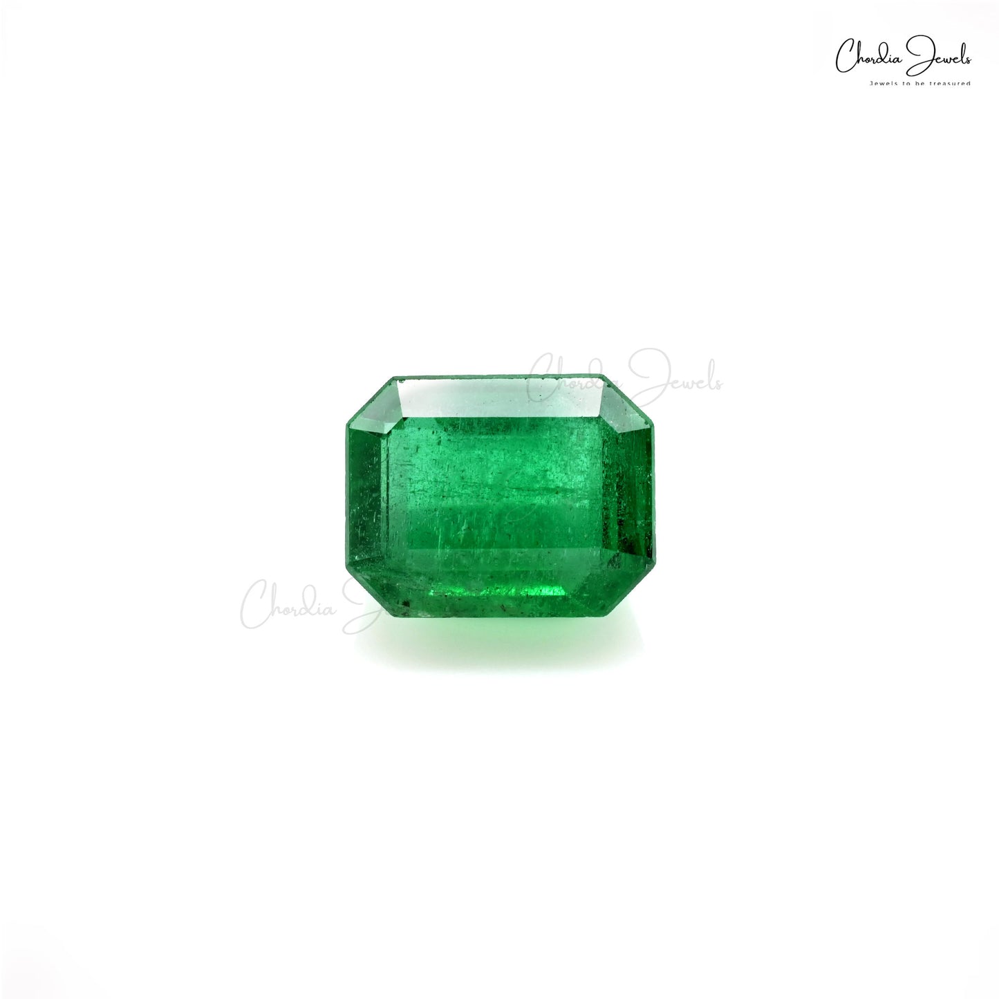 4.66 Ct emerald octagon cut loose gemstone – Chordia Jewels