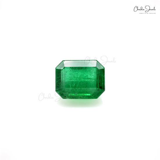 4.66 Ct emerald octagon cut loose gemstone – Chordia Jewels