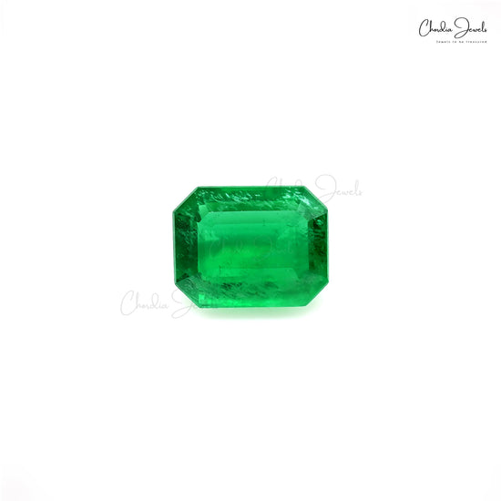 5.09 Ct emerald octagon cut gemstone – Chordia Jewels