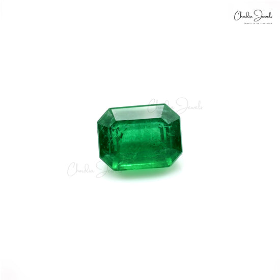 6.08 Ct natural emerald octagon cut gemstone – Chordia Jewels