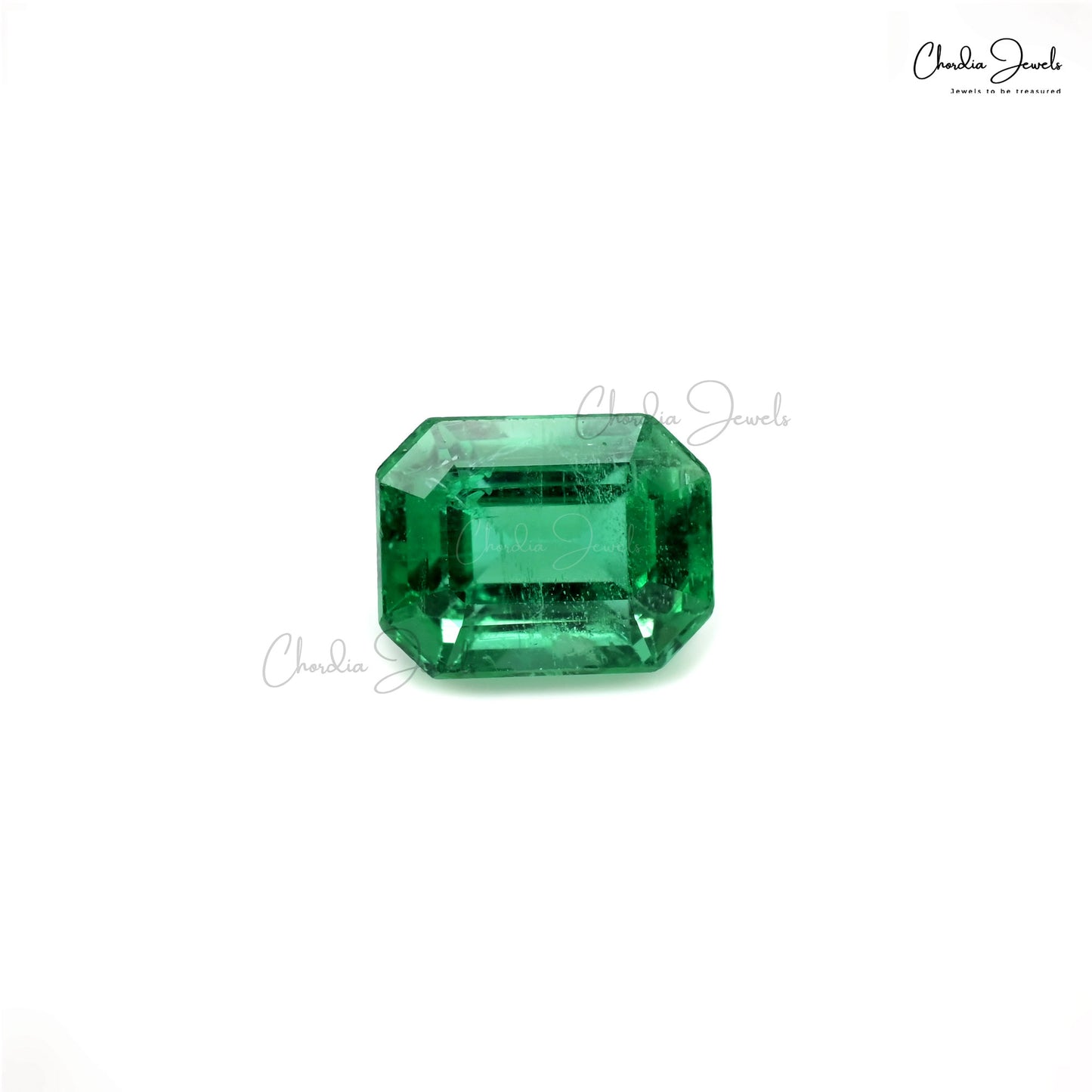 Octagon cut 2.27 Ct emerald gemstone – Chordia Jewels