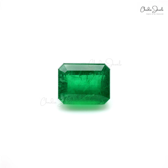 5.97 Ct natural emerald octagon cut gemstone – Chordia Jewels