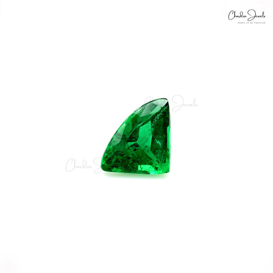 1.59 Ct Zambian emerald fancy cut gemstone – Chordia Jewels