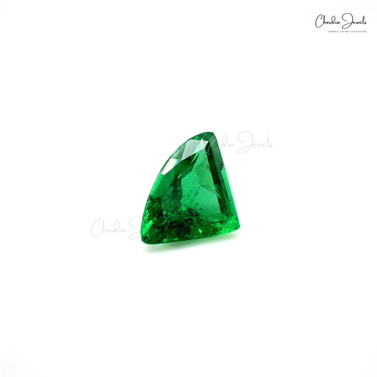 Fancy cut Zambian emerald loose stone – Chordia Jewels