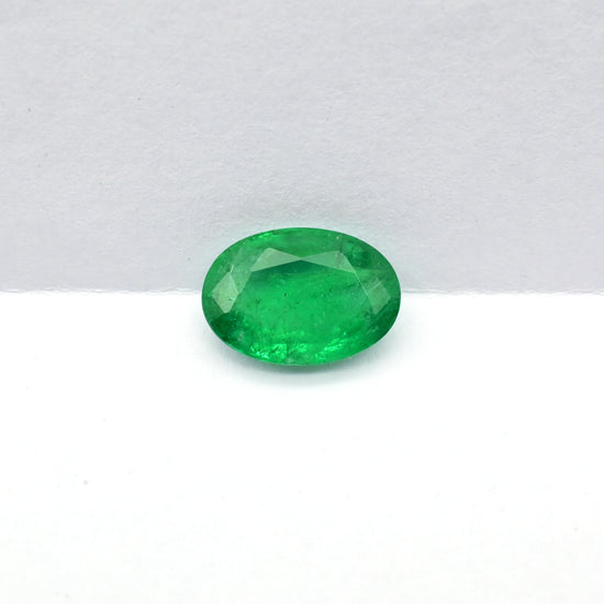2.65 Ct oval cut emerald gemstone – Chordia Jewels