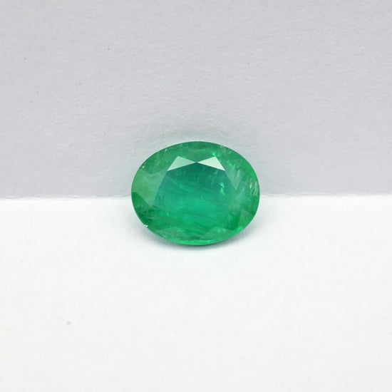 2.17 Ct oval cut emerald gemstone – Chordia Jewels