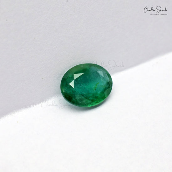 2.83 Ct oval cut emerald gemstone – Chordia Jewels