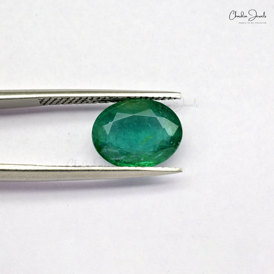 Certified oval cut emerald gemstone – Chordia Jewels