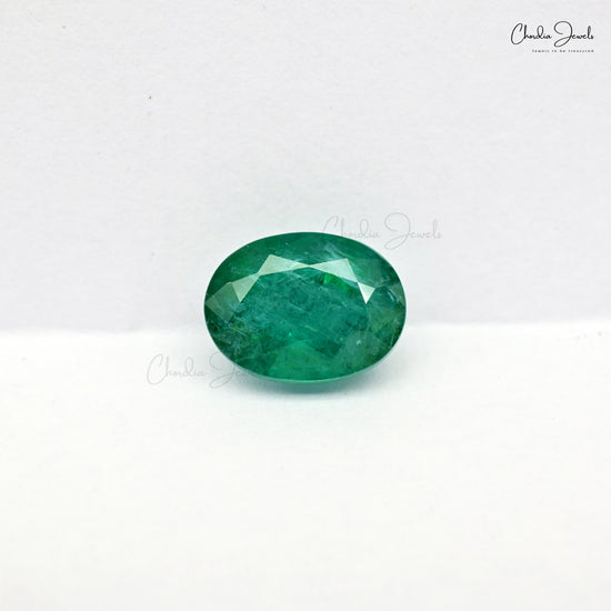 4.56 Ct oval cut emerald gemstone – Chordia Jewels