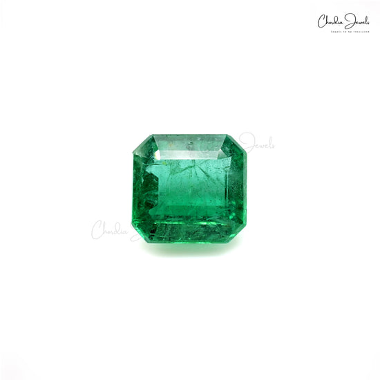 7.08 Ct octagon cut emerald gemstone – Chordia Jewels