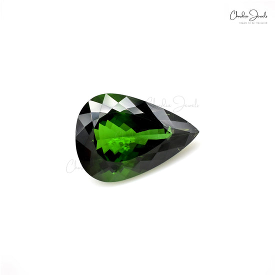 9.84 Ct Green Tourmaline Pear Cut Loose Gemstone – Chordia Jewels